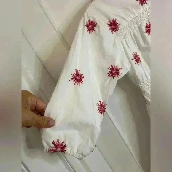 Gorgeous Cotton Dress  with Sunburst Embroidery Size 16Y - Picture 6 of 10